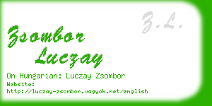 zsombor luczay business card